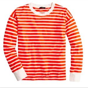 J Crew Long-Sleeve Slub Cotton Striped T-shirt, Size XS